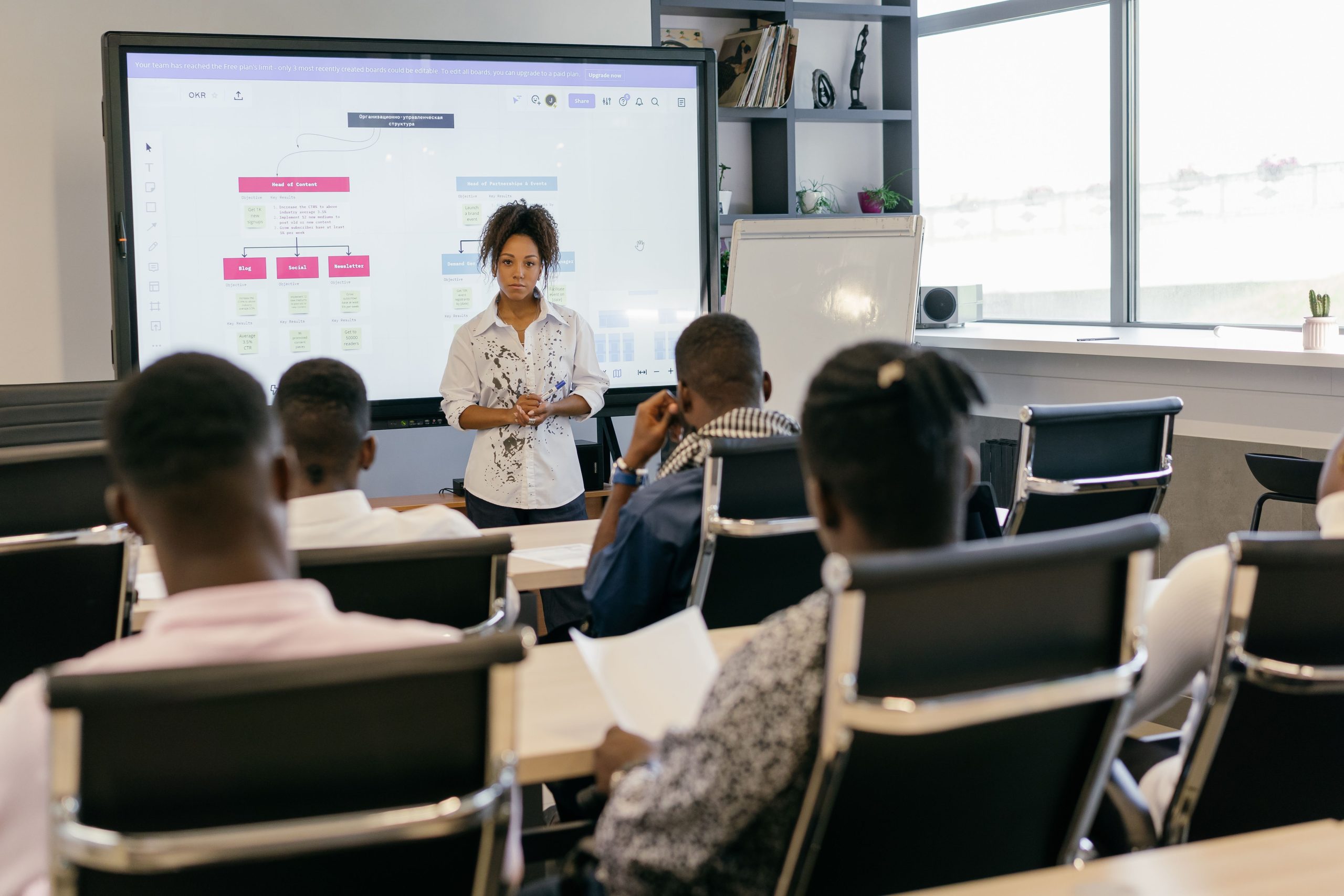 Business professionals collaborating